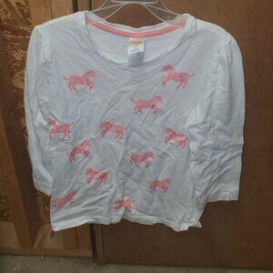 Gymboree Pink Zebra Long Sleeve Top -Size 12
